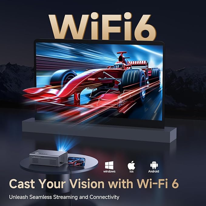4K Projector with Built-in Apps, 1500ANSI Auto Focus&6D Keystone Dolby Audio - Image 7