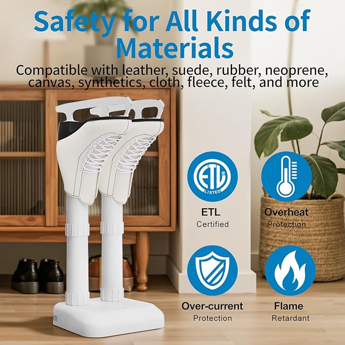 LAVIEAIR Boot Dryer Shoe Dryer for Work Boots Sneakers and Gloves, No Damage - Image 2