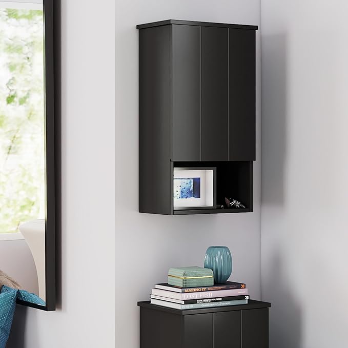 Bathroom Wall Cabinet with Single Door, Soft-Close Hinges, 15x27 inch Wooden - Image 6