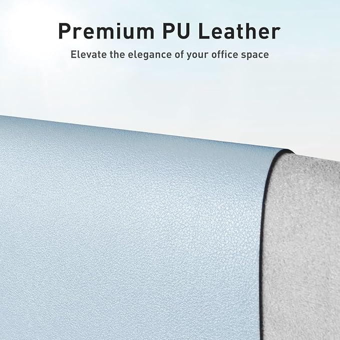 Aothia Leather Desk Pad Protector, Office Desk Mat, Large Mouse Pad, Non-Slip - Image 2
