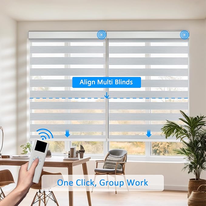 COOLWINDS Motorized Zebra Blinds - Image 2