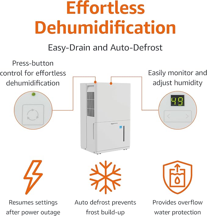 Amazon Basics Dehumidifier, Energy Star Certified, - Image 2