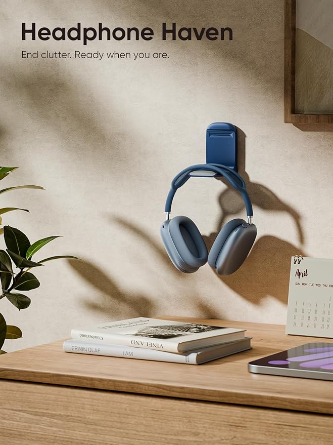 MAMUVIMO Headphone Stand, Headset Stand Foldable ＆ Sticky, Headphone Holder - Image 5