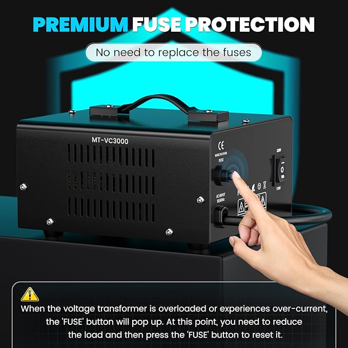 3000W Voltage Converter Transformer Step Up/Down Converter 110/120 Volt - Image 7