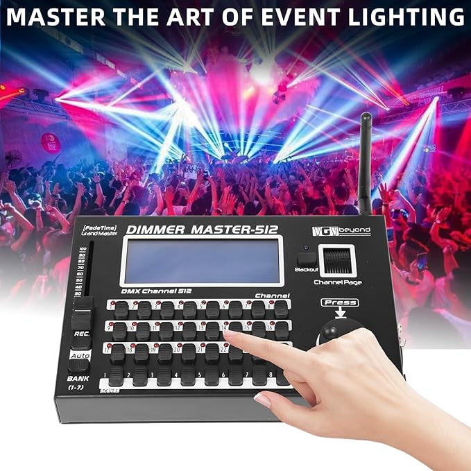 Ygybeyond Wireless DMX Controller, DMX512 Controller, 512Channel, Stage - Image 6