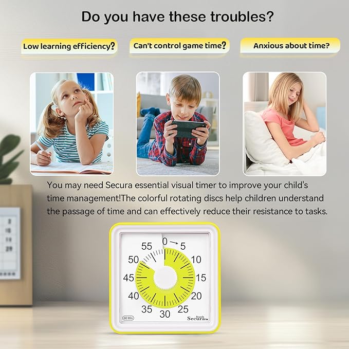 Secura 60 Minute Essential Visual Timer - Image 2