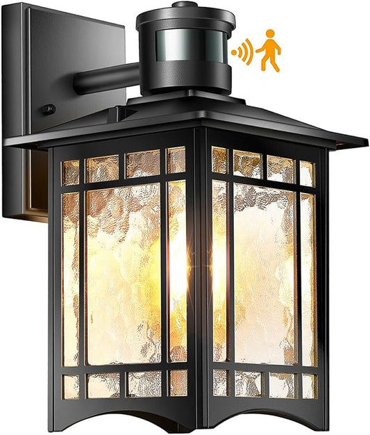 Motion Sensor Outdoor Lights, Dusk to Dawn Light Fixture, Front Porch Light by XANGQAN