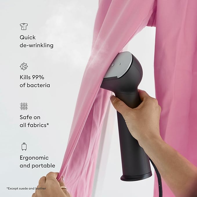 Steamery Handheld Clothes Steamer Cirrus 3, US Plug, Heated Ironing Plate - Image 3