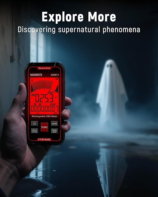KAIWEETS EMF Detector, 3-in-1 Handheld EMF Meter Detects EF, WiFi Signal - Image 6