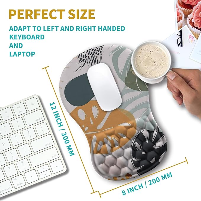 Hokafenle Ergonomic Mouse Pad Wrist Support, Wrist Rest Mousepad - Image 3