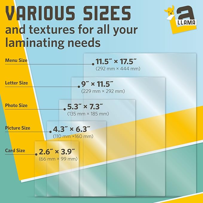 Thermal Laminating Pouches, 9 x 11.5 Inches, 3 Mil Thick, 30 Pack of Glossy - Image 8