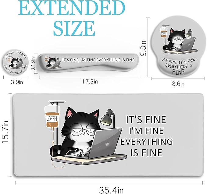 LIMKRIAN Cat Ergonomic Mouse Pad - Image 3
