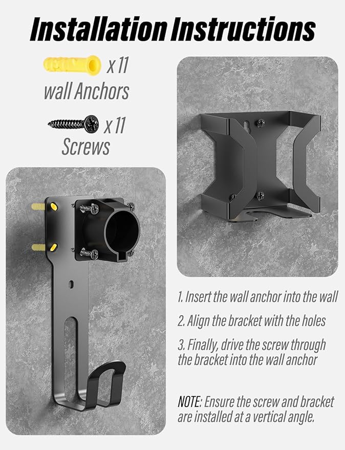 BMZX EV Charger Holder J1772, Wall Mount Kit - Image 6