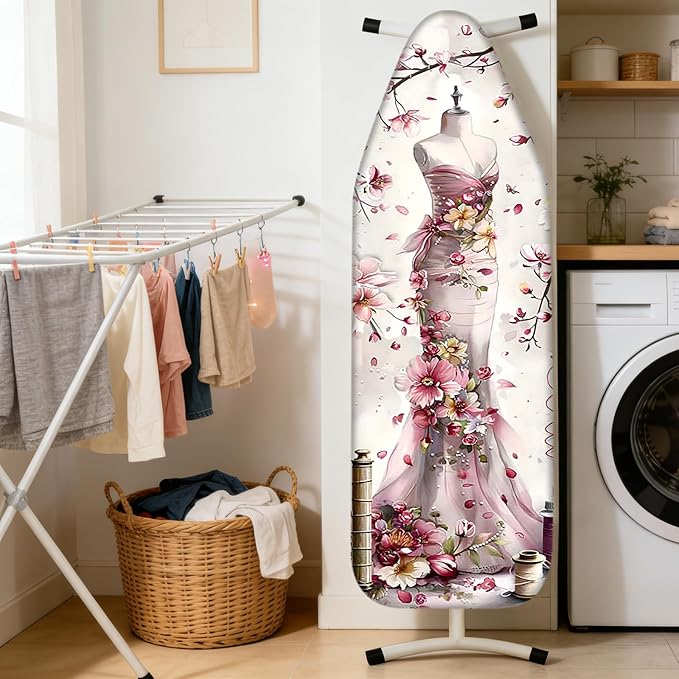 Nuxovilar Ironing Board Cover Needle Cotton 15x54 Inches | Ironing Board Cover - Image 2