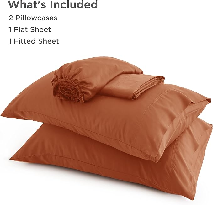 Bedsure Queen Sheet Set, Rayon Derived from Bamboo, Cooling Sheets, Breathable - Image 6