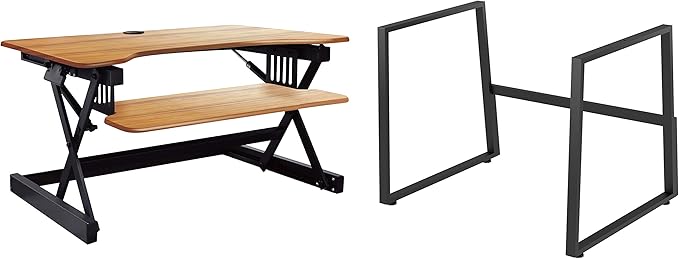 Rocelco 40" Large Height Adjustable Standing Desk BUNDLE by Rocelco