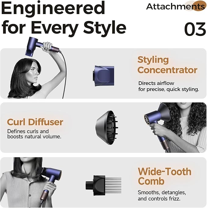 High-Speed Hair Dryer Pro | Trusted by Pro Stylists, Heat Damage Protection & - Image 6