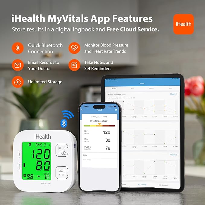 iHealth Track Smart Upper Arm Blood Pressure Monitor - Image 4