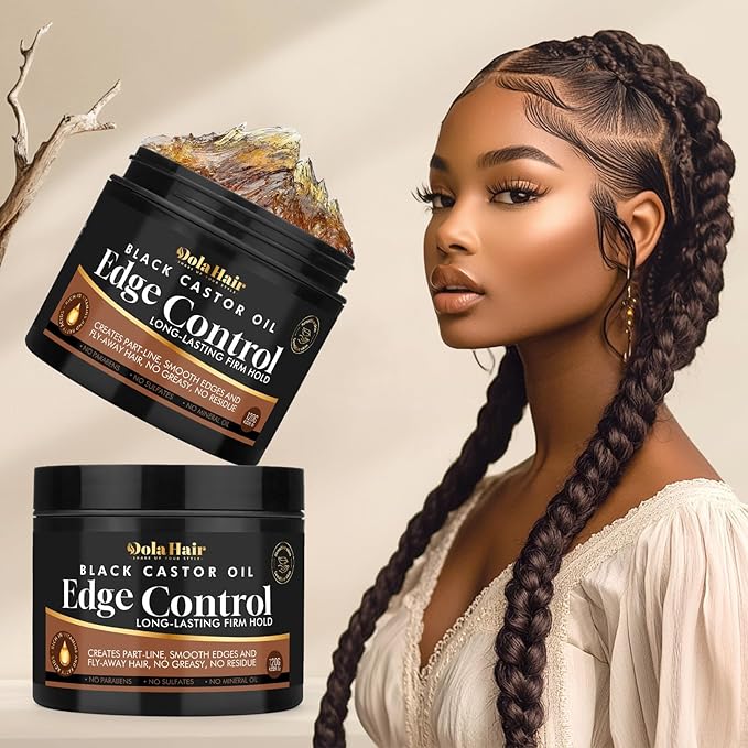 Edge Control Gel for 4C Hair Braiding Hair Gel Firm Hold, Hair Styling Wax - Image 2