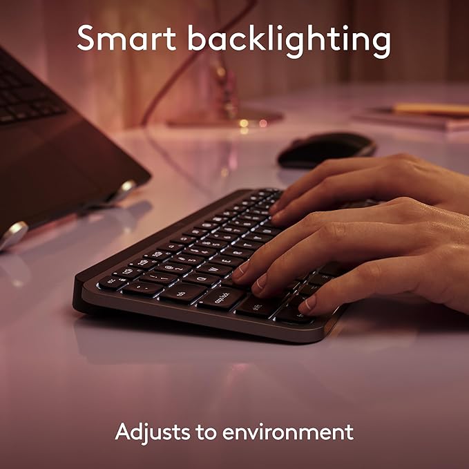 Logitech MX Keys Mini for Mac Minimalist Wireless Keyboard, Backlit Keys - Image 8