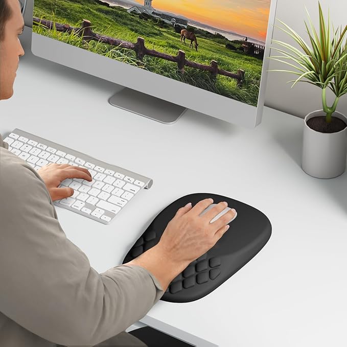 VAGAU Ergonomic Mouse Pad with Wrist Rest, Wrist Rest Pain Relief Mousepad - Image 6