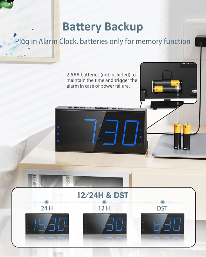 Roxicosly Loud Alarm Clock - Image 6