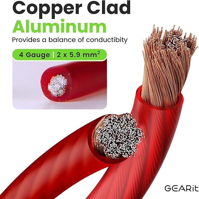 GEARit 4 Gauge Wire, CCA Electrical Wire - Image 2