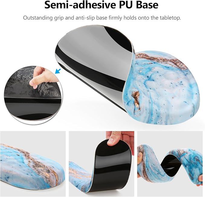 Mouse Pad Wrist Support, Laokiiy 2 in 1 Keyboard Wrist Rest+ Ergonomic Mouse Pad - Image 4