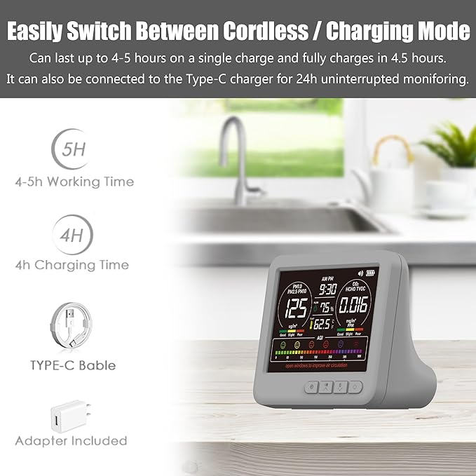 Professional Indoor Air Quality Monitor - Image 8