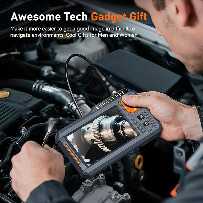 50FT Triple Lens 5" IPS Borescope Inspection Camera, Ginocaco 1080P Digital - Image 6