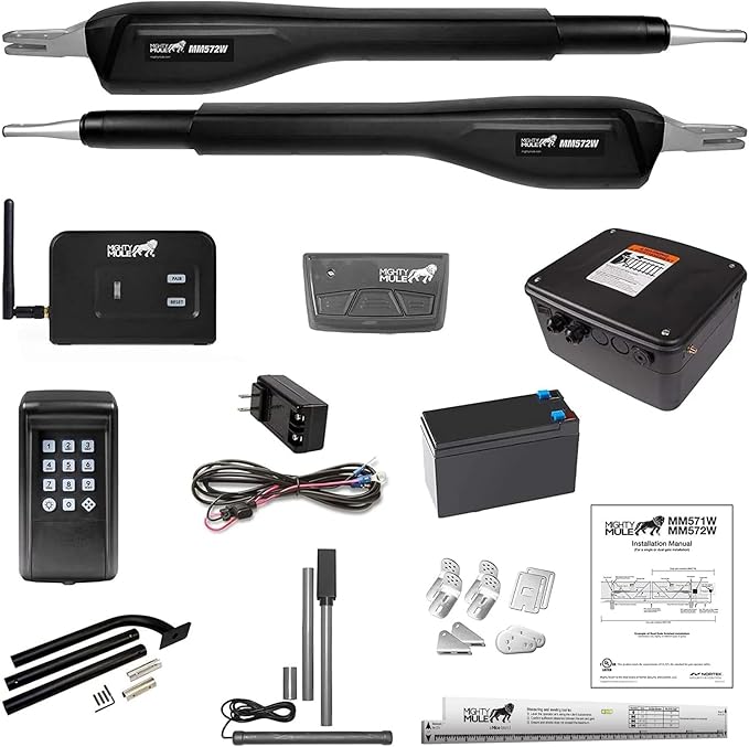 Mighty Mule Gate Opener, Solar and Smart Ready, Heavy Duty Automatic Gate Opener by MightyMule
