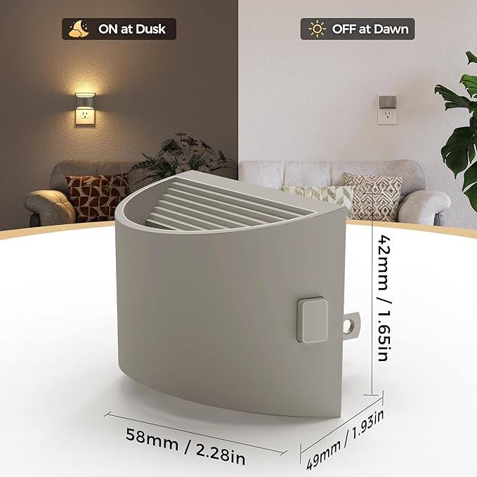 DORESshop LED Night Light, Night Lights Plug into Wall, 3 Level Brightness - Image 3