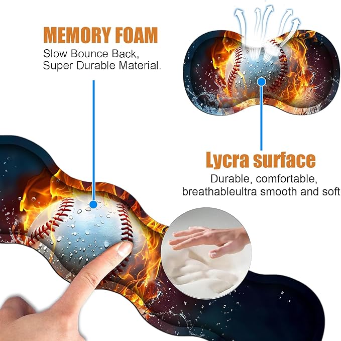 4 in 1 Ergonomic Keyboard Wrist Rest & Mouse Pad Wrist Rest Set, Large XXL - Image 5