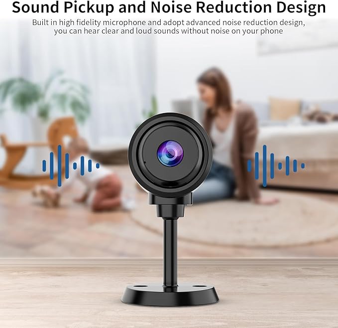 VSTARCAM Tiny Camera for Home Security 1Pcs, 2.4GHz WiFi Portable Battery - Image 9