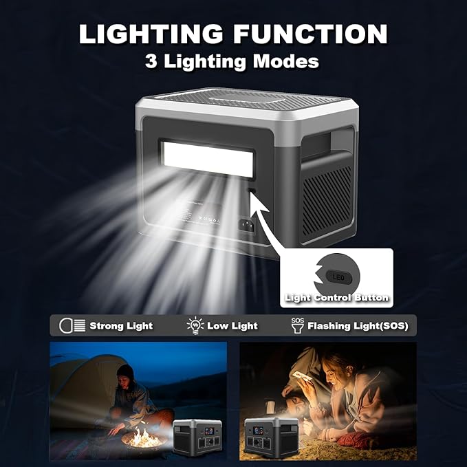 Portable Power Station, 384Wh LiFePO4 Battery Backup, 600W Solar Generator - Image 5