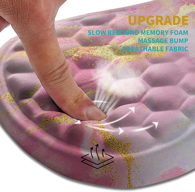 Hokafenle Ergonomic Mouse Pad Wrist Support, Wrist Rest Mousepad - Image 2