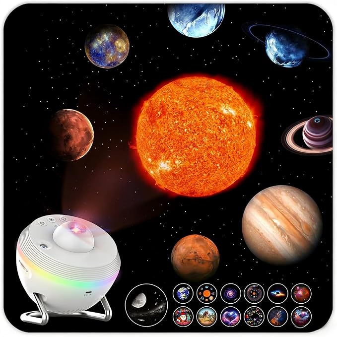 Galaxy Projector for Bedroom, 13 in 1 Planetarium Projector by XFWOJOO