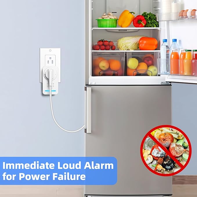 Power Failure Alarm, Upgrade Loud 120dB Adjustable 6 Siren Power Outage Alarm - Image 3