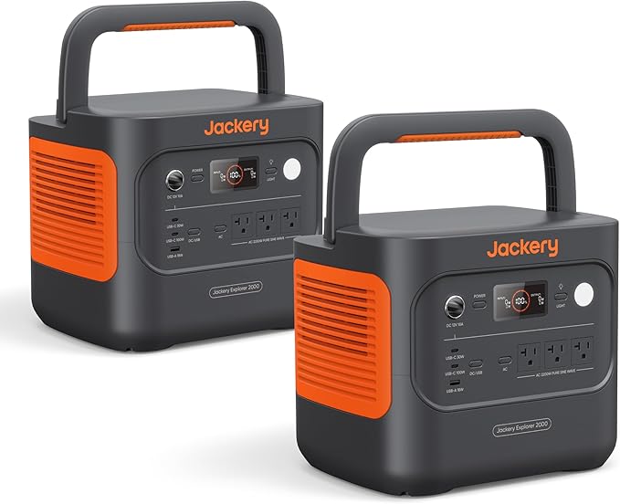 Jackery Explorer 2000 v2 Portable Power Station, 2042Wh LiFePO4 Battery by JackeryInc