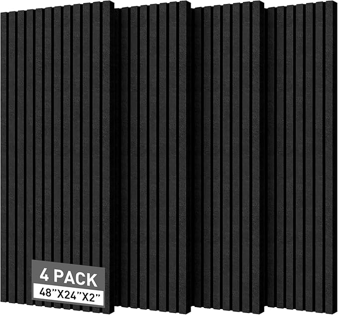 HWLIYUTAI Acoustic Foam Panels, 4 Pack Soundproof Foam Wall Panels High Density by HWLIYUTAI
