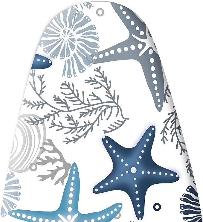 Extra Thick Ironing Board Cover and Pad, Coral Starfish Coastal 15x54 Ironing - Image 6