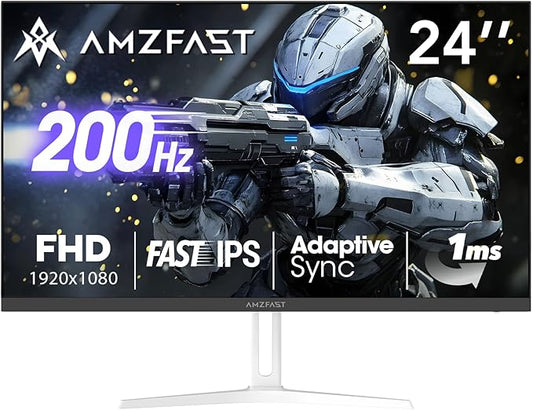 Amzfast 24 Inch Gaming Monitor 200Hz FHD 1080p Fast IPS Computer Monitor by Amzfast