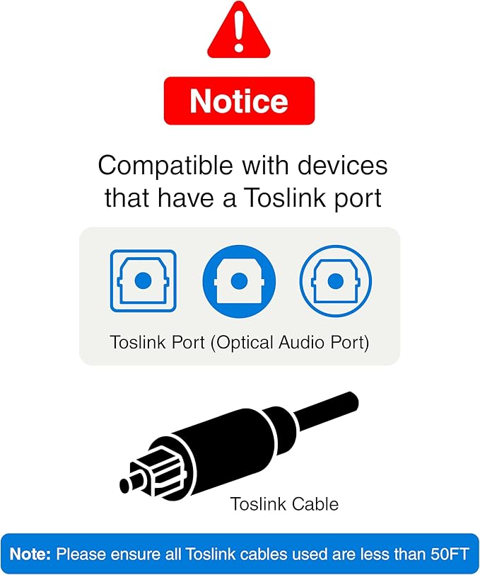 BlueRigger Digital Toslink Optical 3x1 Switch - Image 6