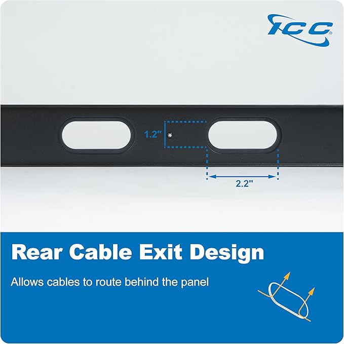 ICC 1U Finger Duct Cable Manager Panel - Image 9