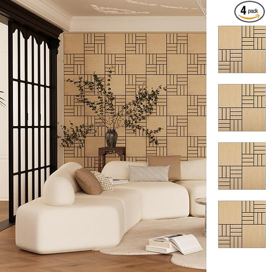ARMURO 4 Packs Acoustic Wall Panels by ARMURO