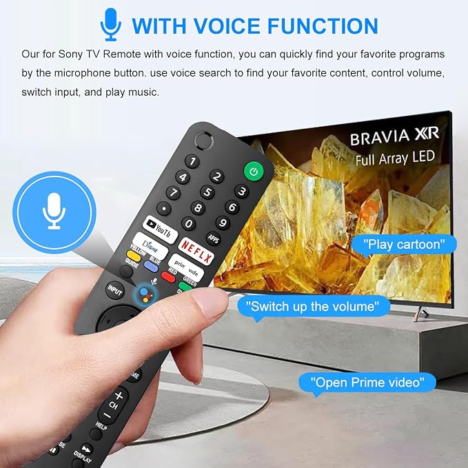 Replacement Voice Remote for Sony TV, for SonyBravia Smart TV - Image 4
