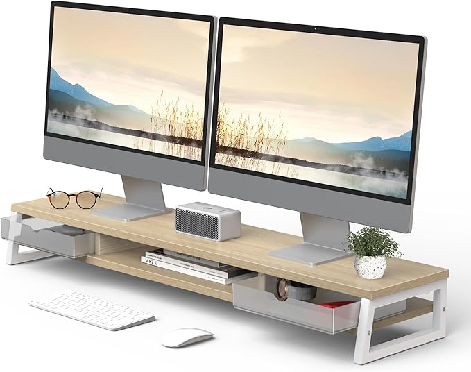 Fenge Dual Monitor Stand, Monitor Riser by Fenge