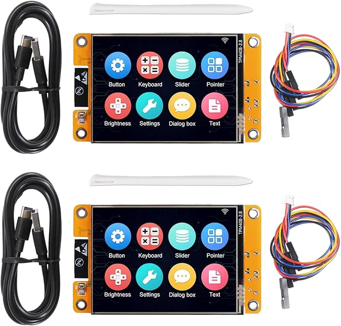 AITRIP 2 Pack ESP32 Development Board ESP32-2432S028R WiFi Bluetooth 2.8 Inch by AITRIP