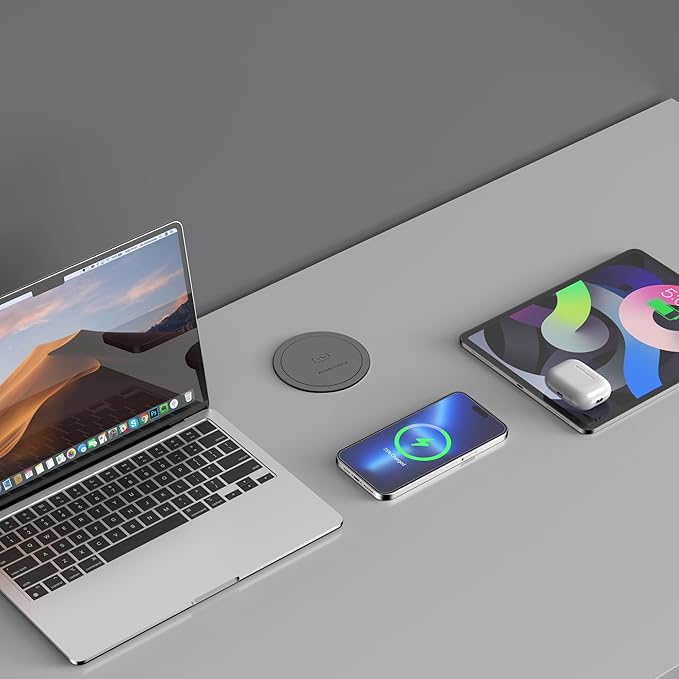 Jgstkcity Pop Up Outlet with 15W Wireless Charger, 4 Outlets 15A, Splash - Image 3