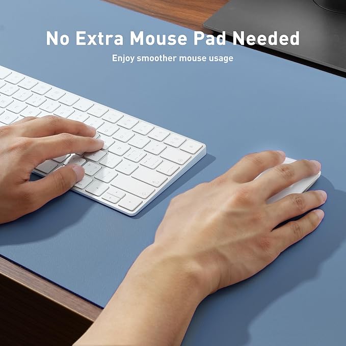 Aothia Leather Desk Pad Protector, Office Desk Mat, Large Mouse Pad, Non-Slip - Image 4